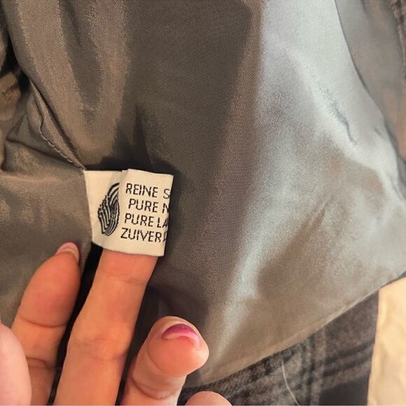 Vintage CRISCA wool plaid blazer Jacket, size Large (40) - Picture 8 of 11